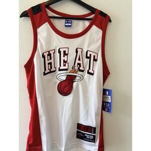 NWT Ultra Game NBA Miami Heat Jersey Tank Top White Men's Size Medium